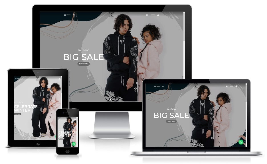 تصميم متجر Ivory Clothes